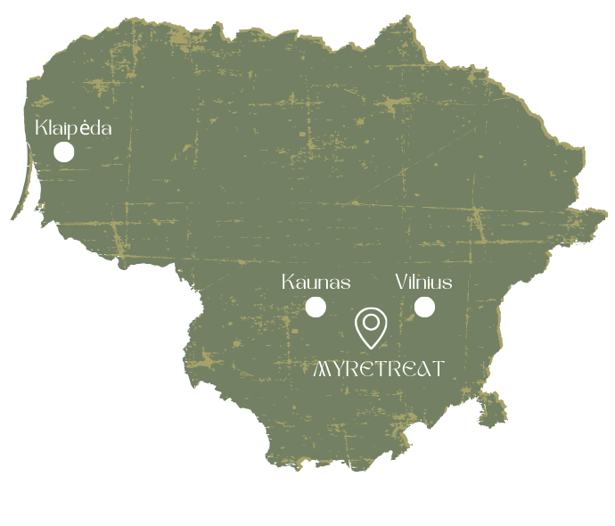 MyRetreat vieta – tarp Vilniaus, Kauno ir gamtos ramybės
